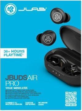 Produktbild JLab Audio JBuds Air Pro (keine Geräuschunterdrückung, 9 h, Kabellos)