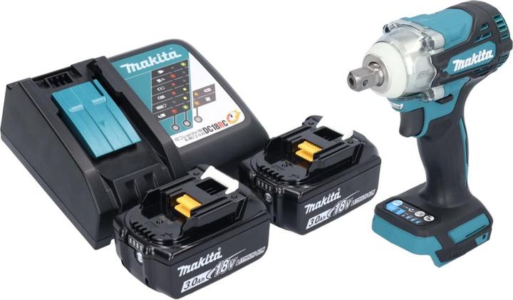 Image du produit Makita DTW 301 RF Clé à choc sans fil 18 V 330 Nm 1/2" Brushless + 2x batterie 3,0 Ah + chargeur (Fonctionnement sur batterie)