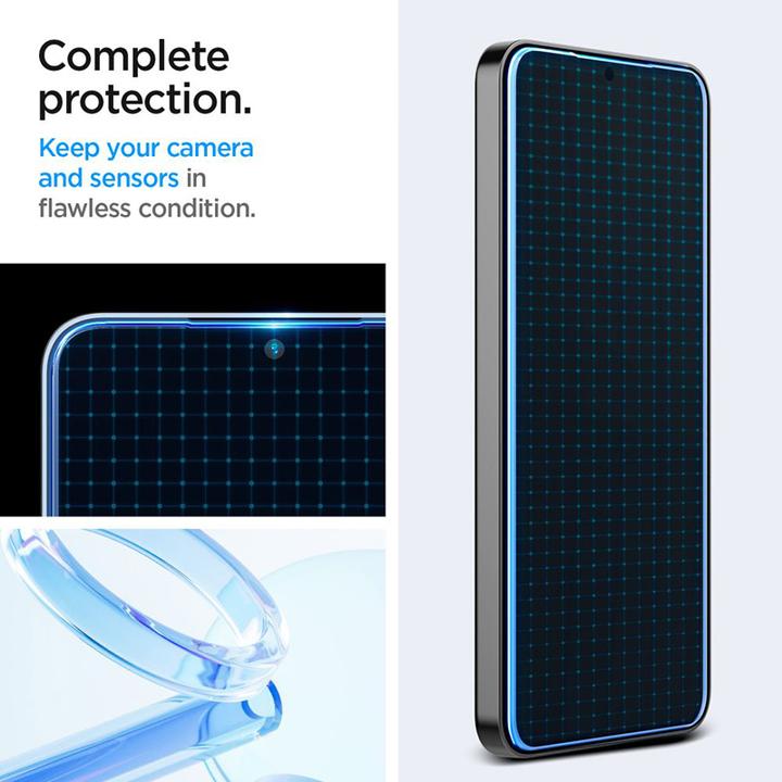 Actual product image Spigen Glas.TR Sam S24 S921 "EZ FIT" 2szt. szkło hartowane AGL07440 (2 Piece, Samsung Galaxy S24, Samsung Galaxy S25)