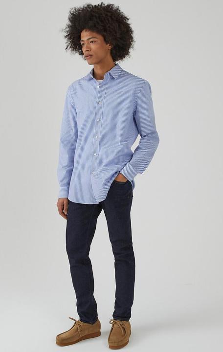 Image du produit La Redoute Collections Chemise à rayures avec col français (3XL)