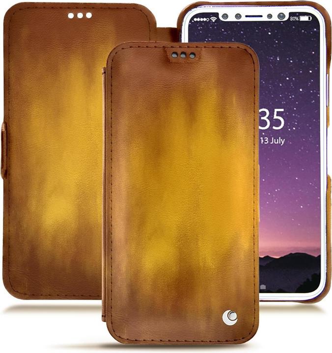 Productafbeelding Noreve Lederen omslag horizontaal (Apple iPhone X)