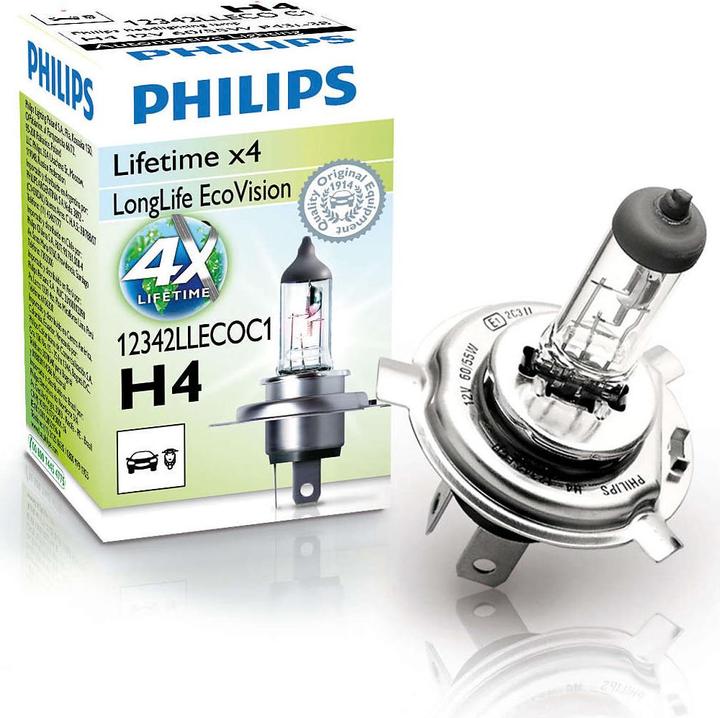Image du produit Philips H4 LongLife EcoVision (H4)