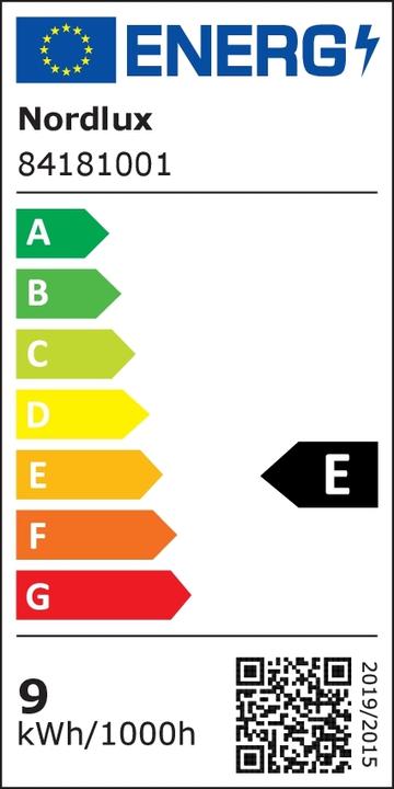 Label énergétique Nordlux Applique murale extérieure à LED 6 W chaud (570 lm, IP54)