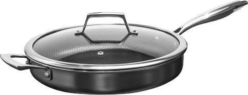 Actual product image Haws Santo sautergryde hybrid keramisk belaegning med låg Ø28 cm (28 cm, Casserole + Stewpot, Stainless steel, Aluminium)