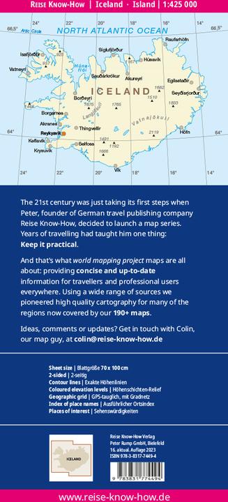 Actual product image Map Iceland / Iceland (1:425.000)