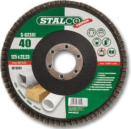 Produktbild Stalco Über Brief Versender 125 mm Gr. 80 Alotex Stahl (80)