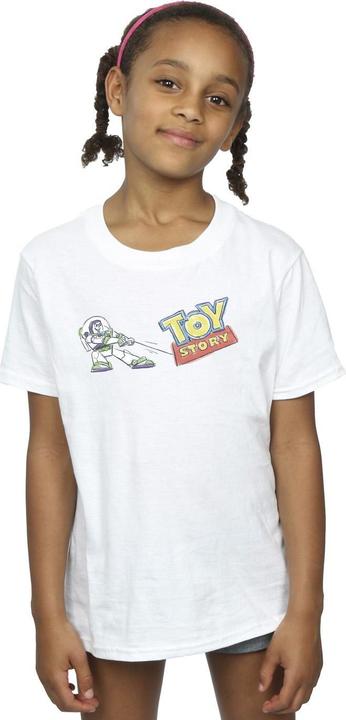 Immagine prodotto Disney Toy Story Buzz Pulling Logo Maglietta Ragazze (140, 146)