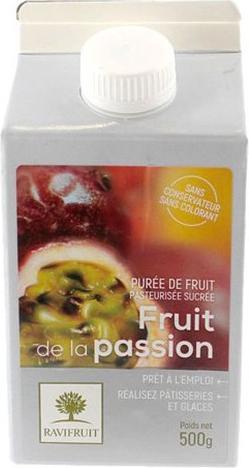 Actual product image Ravifruit Fruit puree - passion fruit 500g