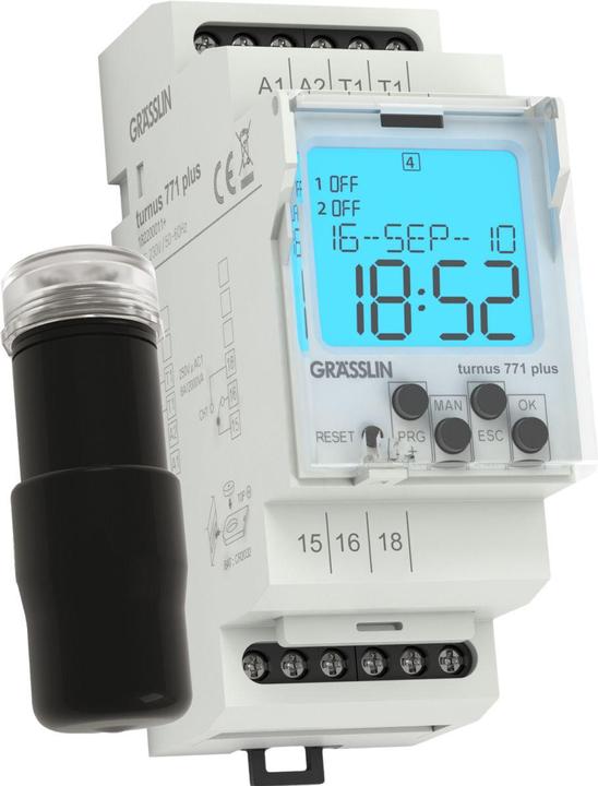 Produktbild Elbro REG-Dämmerungsschalter turnus 771 plus, mit Helligkeitsfühler, 10...50 000 lux