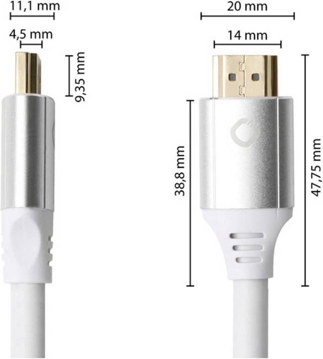 Produktbild Oehlbach TV, Monitor Anschlusskabel Ultra High Speed HDMI Kabel (1.50 m, HDMI)