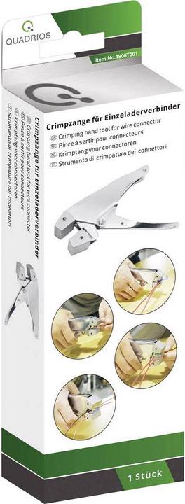 Immagine prodotto Quadrios Pinza per crimpare Strumento di lavorazione per connettori a filo singolo (160 mm)