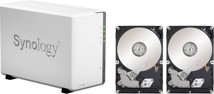 Produktbild Synology NAS Server DiskStation DS220j 12TB (2x6TB) Recertified