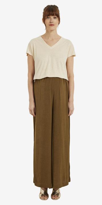 Image du produit Vertbaudet Umstands-Shirt, Viskose-Leinen-Mix mit Glanzeffekt (40)
