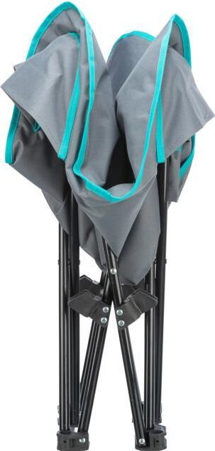 Image du produit Trixie Lit de camping, jusqu'à 35 kg, 88 x 32 cm, gris foncé/pétrole (Chien)