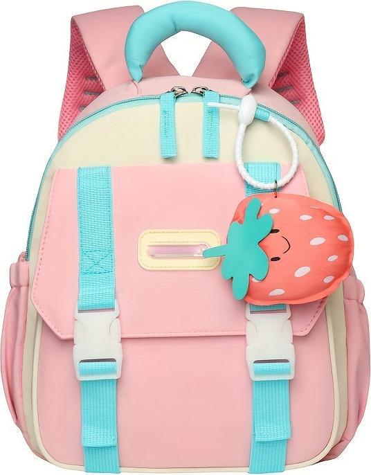Only-Bags.Store Casual Fashion Farbe Clashing Knapsack mit verstellbaren Riemen und grosse Kapazität, Zip Up, Obst