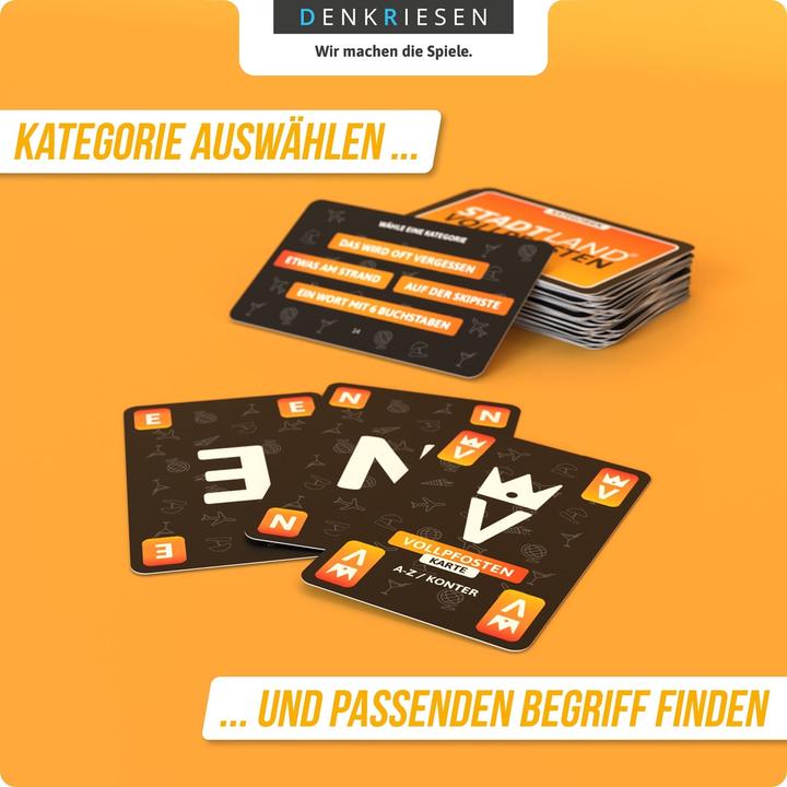 Produktbild Denkriesen - STADT LAND VOLLPFOSTEN® - Das Kartenspiel – URLAUB EDITION - "Meer im Kopf." (Deutsch)