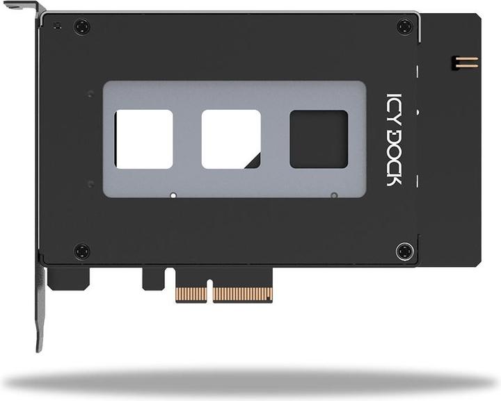 Actual product image Icydock ICY DOCK removable frame U.2/U.3 NVMe SSD f. PCIe slot