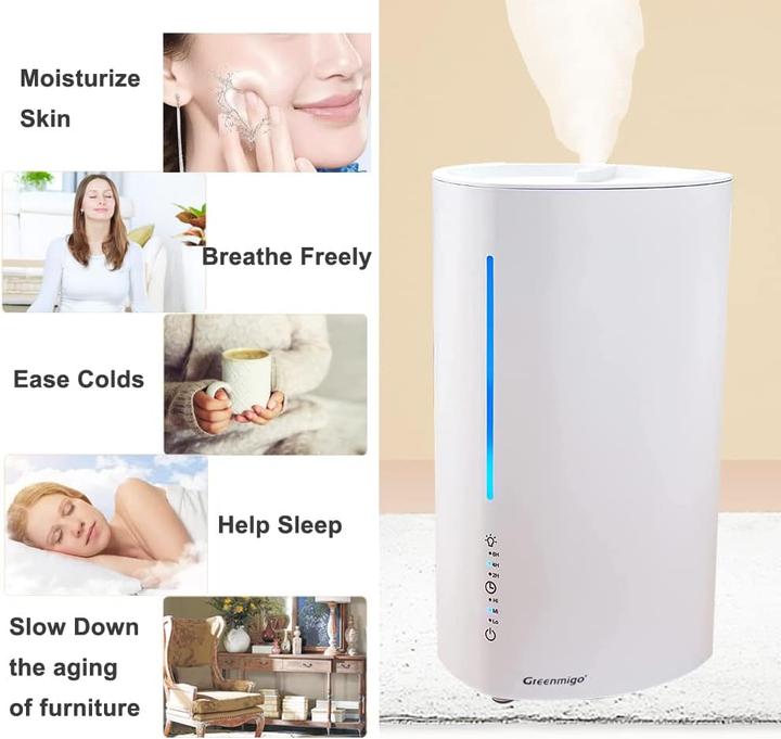 Actual product image Greenmigo Top Fill Luftbefeuchter mit Aroma Diffuser