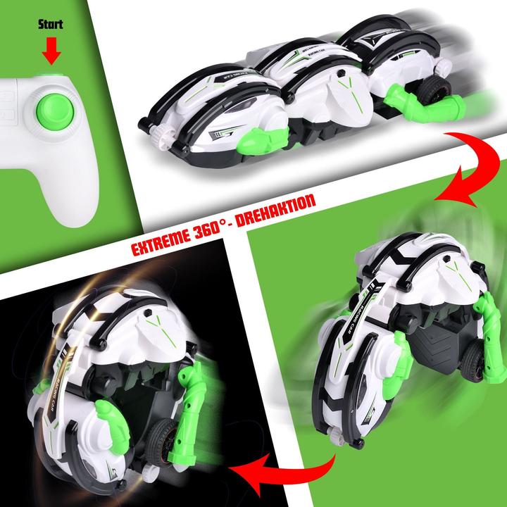 Image du produit Hermex RC Stunt Car Voiture télécommandée Voiture de course Stunt Voiture jouet
