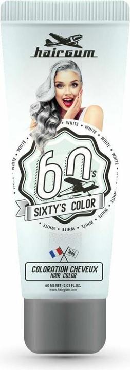 Produktbild Hairgum SIXTY'S COLOR hair color #white 60 ml (White)