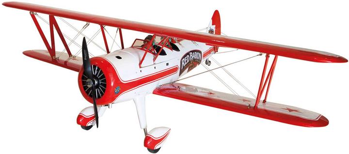 Actual product image Seagull Models stearman "red baron" biplane arf for electric or combustion engines (Scale Helicopter)