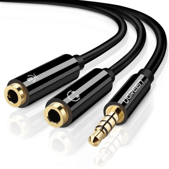 Produktbild Ugreen Headset Splitter (0.15 m, 3.5mm Klinke (AUX))