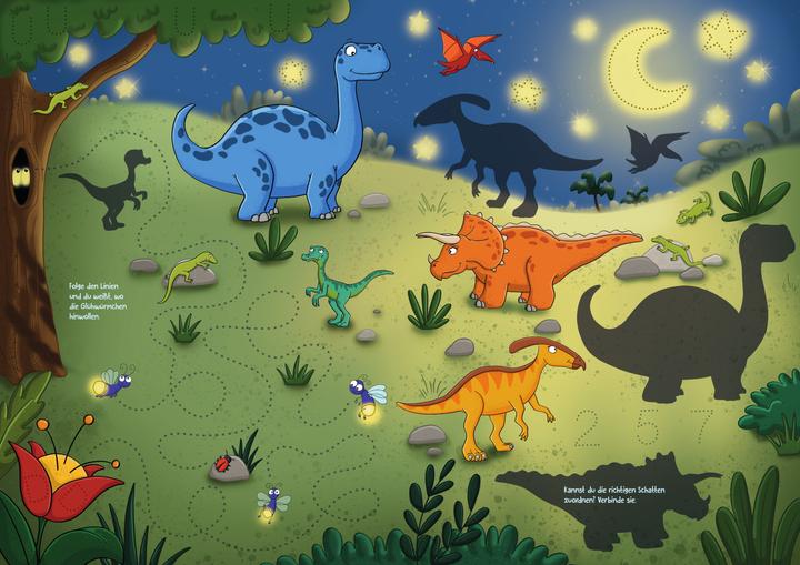 Immagine prodotto Rätseln & Lernen - Dinos (Tedesco, Melanie Kraft, Klara Kamlah, 2023)