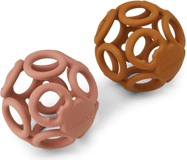 Image du produit Liewood Anneau de dentition et Acivity Ball Jasmin % silicone Dark Rose Mustard Mix