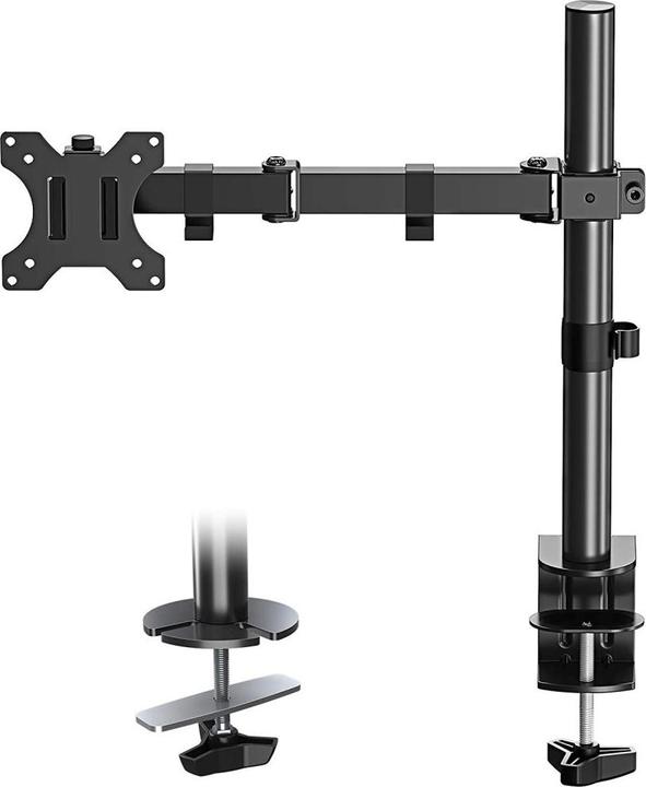 Image du produit Techly Kit de fixation pour moniteur (bras réglable) - noir - taille d'écran : 33- (Tables, 32.01")