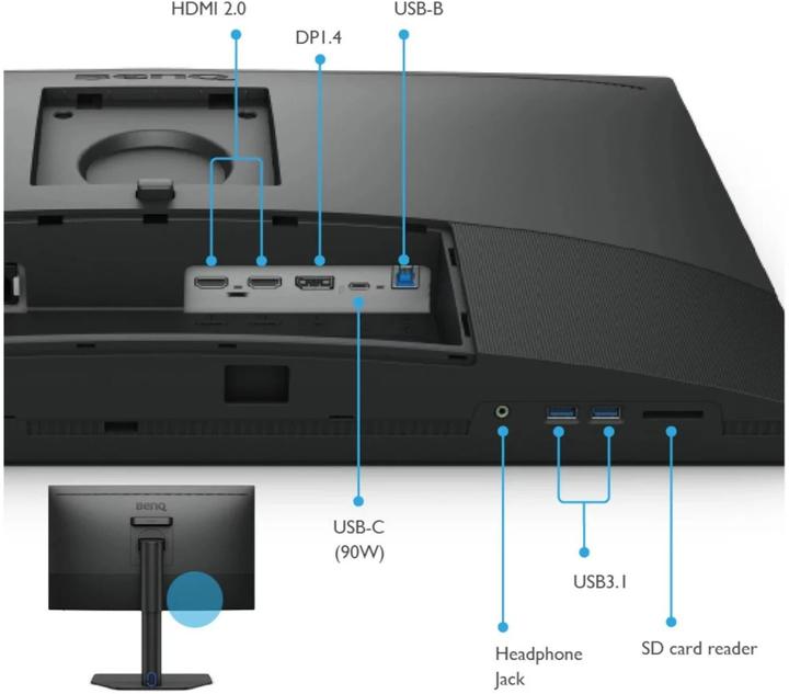 Image du produit BenQ PhotoVue SW272U (3840 x 2160 pixels, 27")
