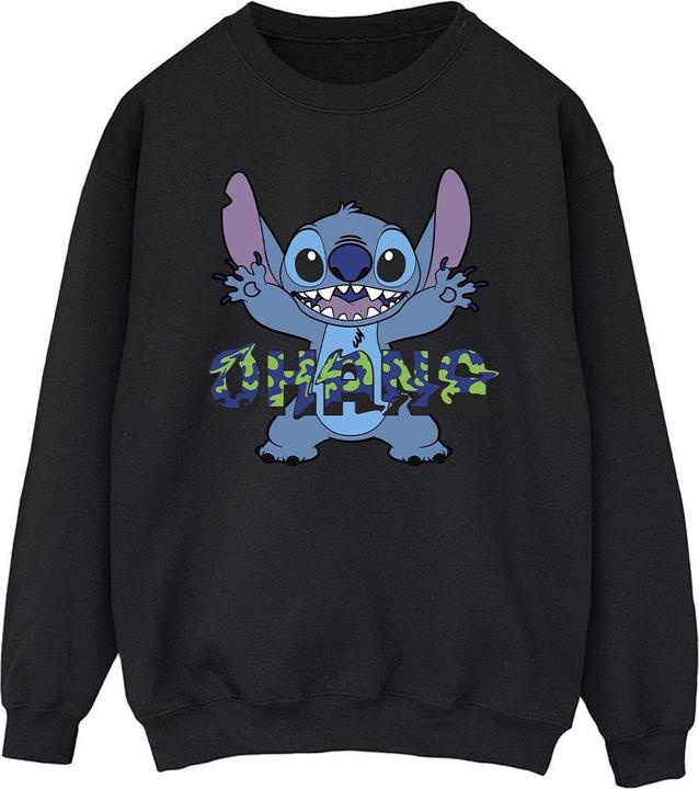 Produktbild Disney Lilo And Stitch Ohana Blue Glitch Sweatshirt (M)
