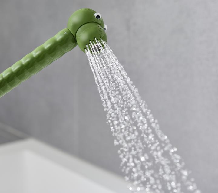 Immagine prodotto hansgrohe Doccia a mano per bambini Jocolino Coccodrillo 2 tipi di getto (2 Tipi di raggi, 11 l/min)