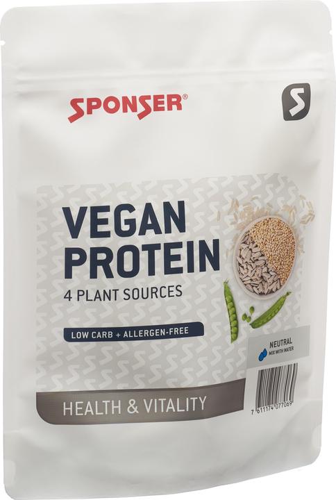 Sponser Vegan Neutral 480 g Proteinpulver (Neutral, 1 Stk., 480 g)