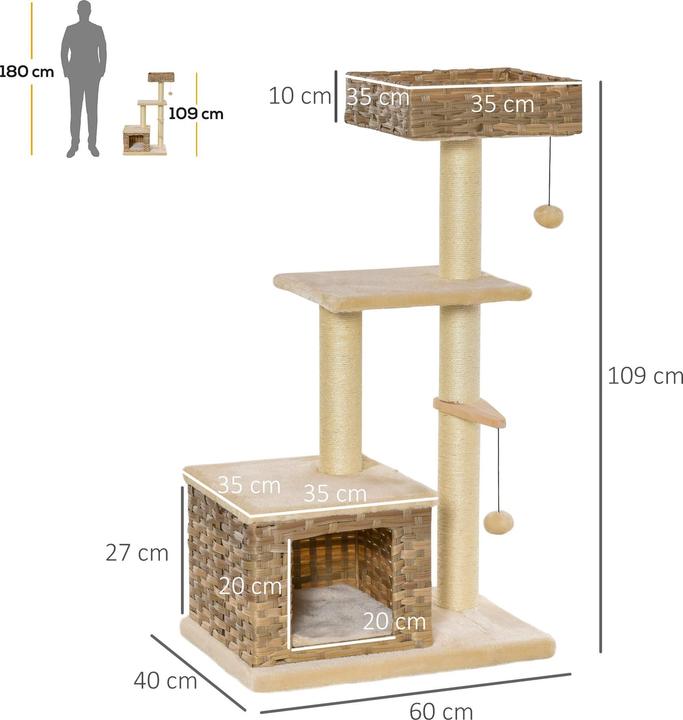 Produktbild Jamb Katzenbaum (109 cm, Braun)