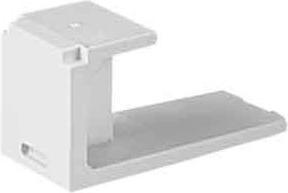 Produktbild Panduit Modulare Eingabe (leer) - Arctic White (Abdeckung)