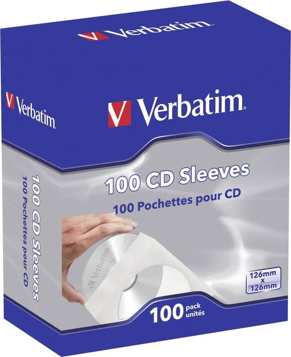 Verbatim Bustine di carta per CD/DVD con finestra (100 x)