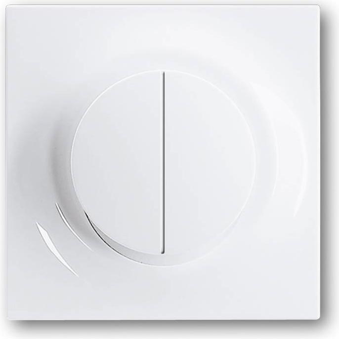 Produktbild Busch-Jaeger impuls Dimmer-Abdeckung für 6545-74 Memory alpinweiss mit Glimmlampe