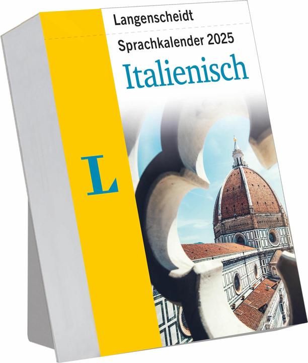 Actual product image Langenscheidt Italian language calendar 2025 (German, Italian)
