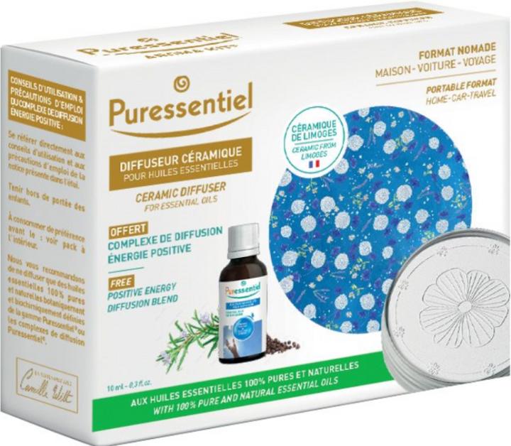 Image du produit Puressentiel Coffret de Noël Pierre odorante céramique énergie positive 10ml gratuit (525 ml)