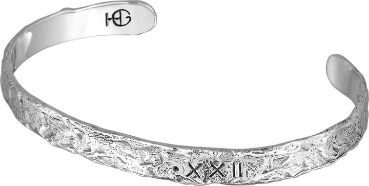 Immagine prodotto Haze & Glory Armband Armreif - Live in the moment 925 Silber (18 cm, Argento 925)