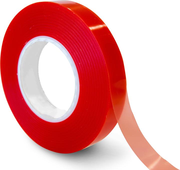Actual product image Rs Pro F40 Plastic double-sided tape, Red, Thickness 0.2mm, 20mm x 50m (20 mm)