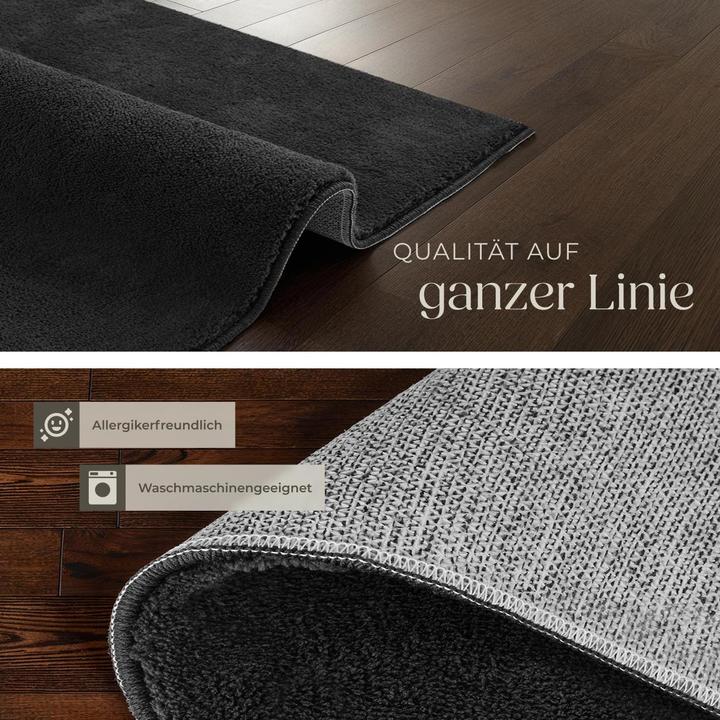 Produktbild tectake Kurzflorteppich Soft Zone (80 x 150 cm)