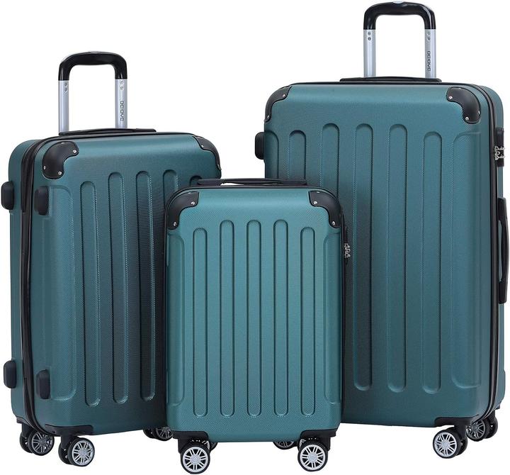 Actual product image Beibye 3-teiliges Hartschalenkoffer-Set (Hand luggage (up to 50 litres), M (50 - 90l), L (90 - 115l))