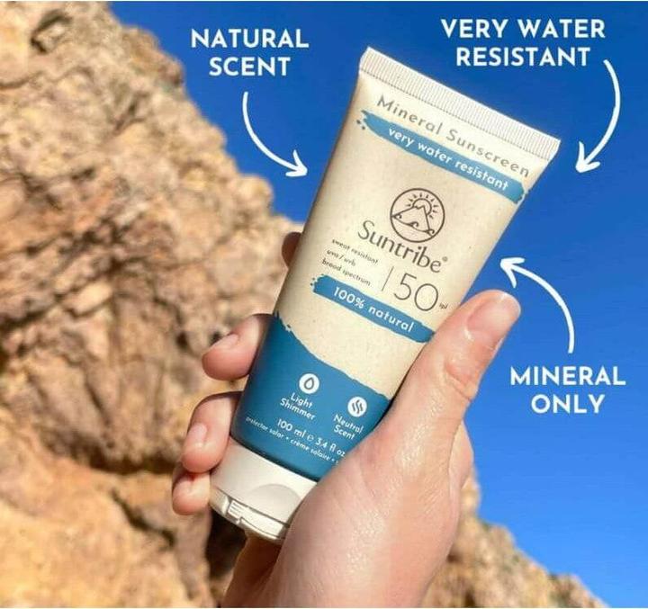 Produktbild Suntribe Mineral Organic Sunscreen SPF 50 (Sonnencreme, SPF 50, 100 ml)