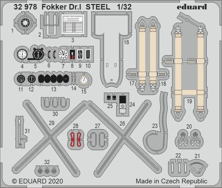Image du produit Eduard Fokker Dr.I STEEL pour Meng