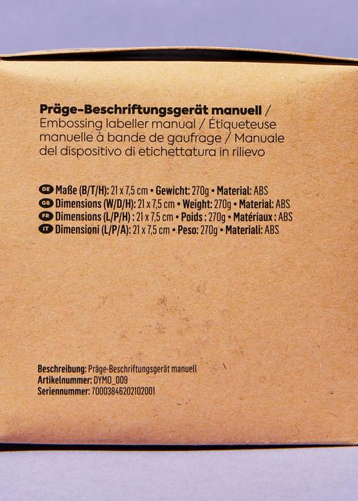 Produktbild KoRo Manuelles Präge-Beschriftungsgerät