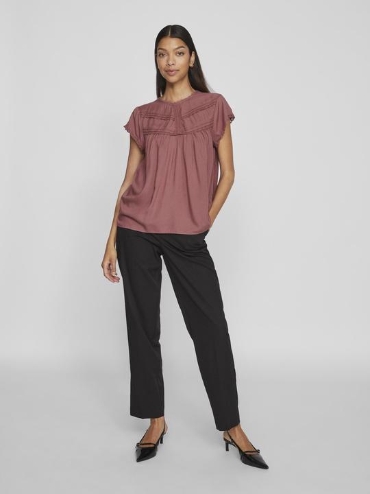 Actual product image Vila Detailed top with short sleeves (40)