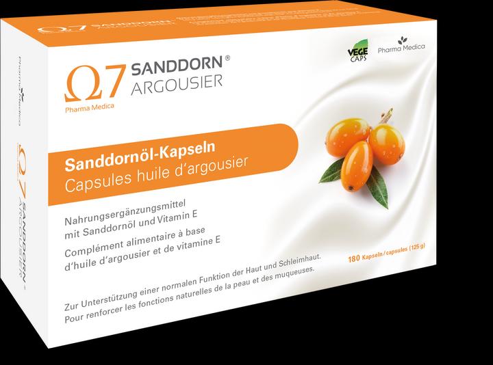 Produktbild Sanddorn Argousier (180 Stück, Kapseln, 180 g)