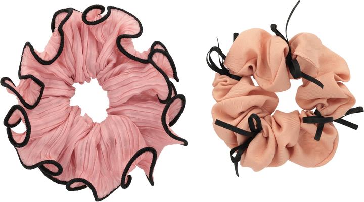 Produktbild Trisa Fashion Scrunchie Set Rosa-Orange 2 Stk. (Haargummi)