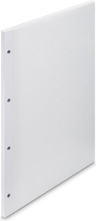 Immagine prodotto Hama Cartoncino fotografico con vetro, 23,3 x 31 cm, perforato, 25 fogli, bianco